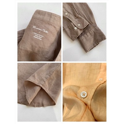 Мужская льняная рубашка  МАССИМО Д