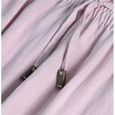 Легкие брюки-морковки из хлопка и льна Tencel с эластичной резинкой на талии KARL LAGERFEL*D ОРИГИНАЛ!