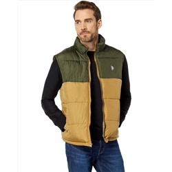 U.S. POLO ASSN.  Color-Block Puffer Vest