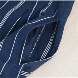 Брюки с полоской, необработанным краем и высокой талией