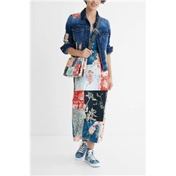 Chaqueta vaquera slim parches