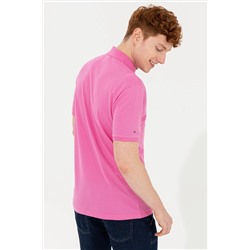 Erkek Pembe Basic Polo Yaka Tişört