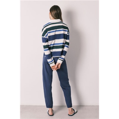 Pijama largo Hello Kitty algodón polo rayas