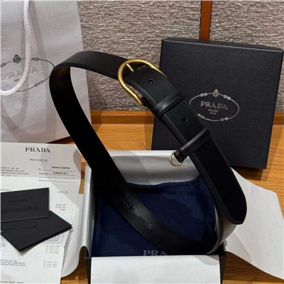 Классический мужской кожаный ремень  PRAD*A