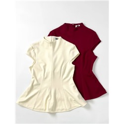 Кофточка с баской ЛАЙМ