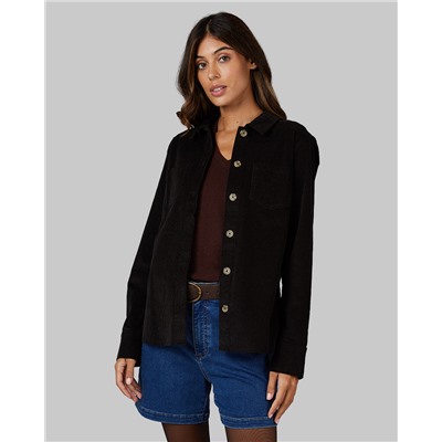 WOMEN'S CORDUROY SHIRT JACKET