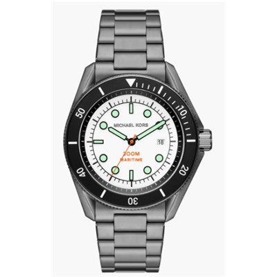 Maritime Quartz Stainless Steel Bracelet Watch, 42mm Michael Kors