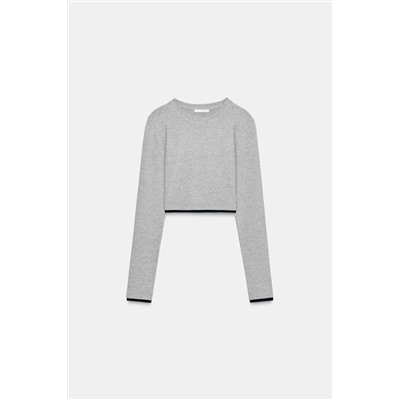 MOCK LAYER CROP T-SHIRT
