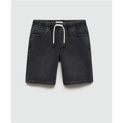 Bermudas denim cintura elástica