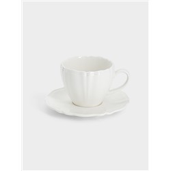 Чашка с блюдцем, 120 мл, Perle