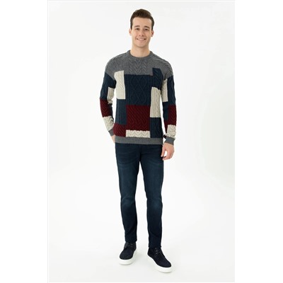 Erkek Gri Melanj Kazak