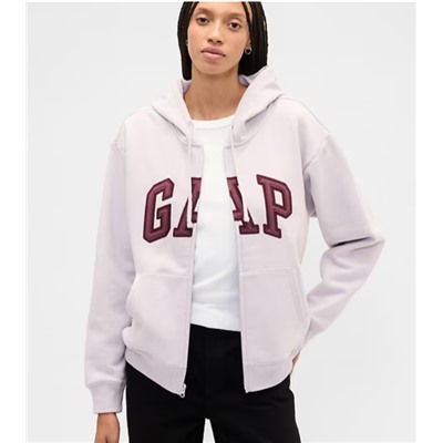 Relaxed Gap Logo Zip Hoodie
