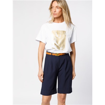 Шорты-бермуды из плотного лиоцелла