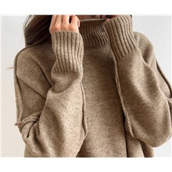 Осенне-зимний свободный повседневный утолщенный вязаный брючный костюм