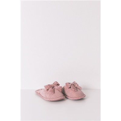 Zapatillas cerradas chenilla rosa