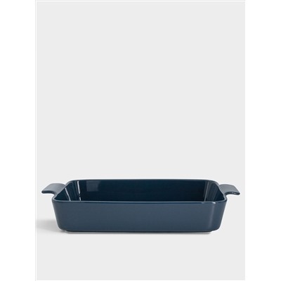 Форма для запекания, 36х24 см, фарфор P, прямоугольная, синяя, Indulgence