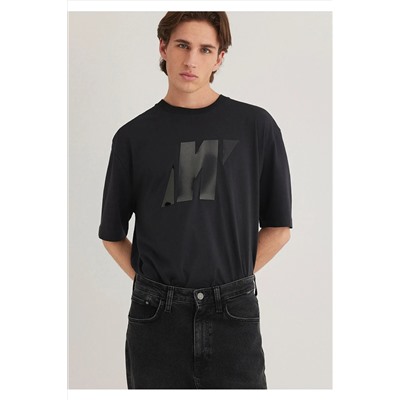 Mavi Pro Logo Siyah Tişört Relaxed Fit / Rahat Kesim 0612752-71379