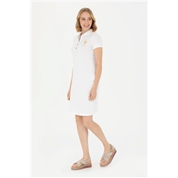 Kadın Beyaz Örme Elbise