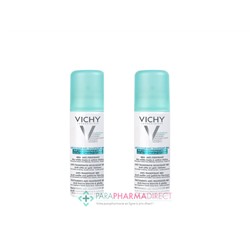 Vichy Déodorant Anti-Transpirant Anti-Traces Blanches & Jaunes 48h Aérosol 2x125mlLot  × 2
