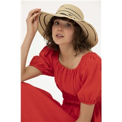 Kadın Kırmızı Dokuma Elbise