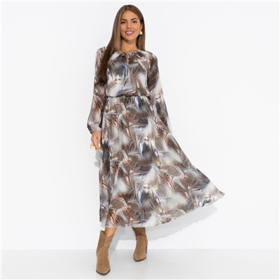 Платье на подкладе, Летящие мгновения (grey)