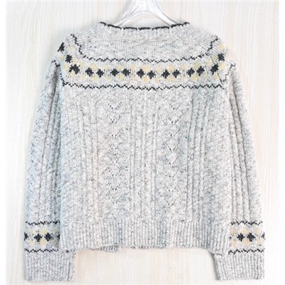 Женский элегантный плотный жаккардовый кардиган