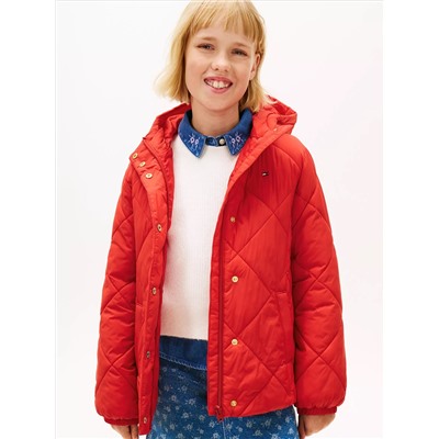 Kids' Quilted Hooded Puffer Jacket