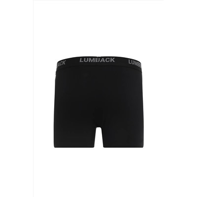lumberjack MB DUZ 3LU 30NK301 5FX Siyah Erkek Boxer