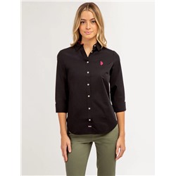 SOLID STRETCH POPLIN SHIRT