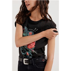 Camiseta arty serpiente
