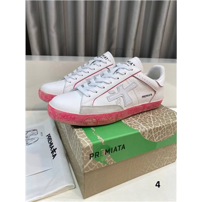 Кроссовки с контрастной яркой подошвой  4 цвета ПРЕМИА*ТА