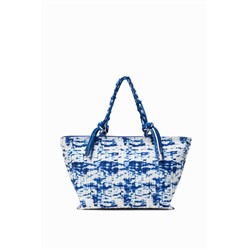 Bolso plisado con olas marinas