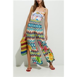 Pantalón pata ancha flores