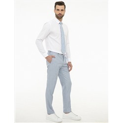 Açık Mavi Ex. Slim Fit Kumaş Pantolon