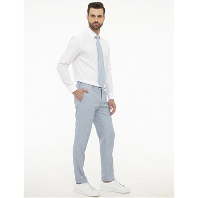 Açık Mavi Ex. Slim Fit Kumaş Pantolon