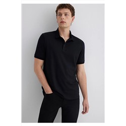 Mavi Siyah Polo Tişört Slim Fit / Dar Kesim 0613006-900