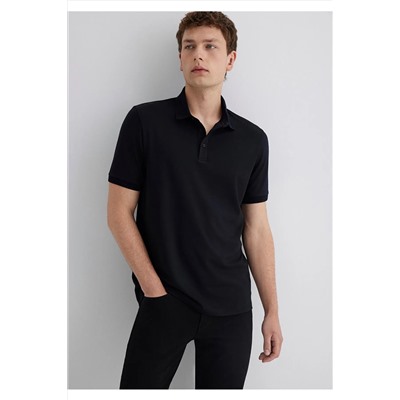 Mavi Siyah Polo Tişört Slim Fit / Dar Kesim 0613006-900
