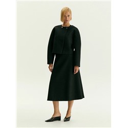 Жакет прямого кроя из костюмной шерсти, Жакет ML884/park