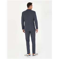 Lacivert Ekstra Slim Fit Spor Takım Elbise