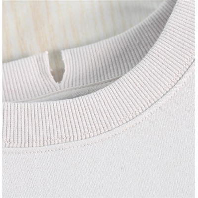 Хлопковая свободная повседневная толстовка