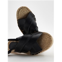 Espadrilles mit Obermaterial aus Leder