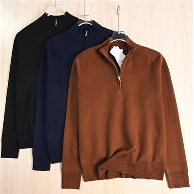 Повседневный трикотажный свитер с длинным рукавом ЛАКОСТ*Е