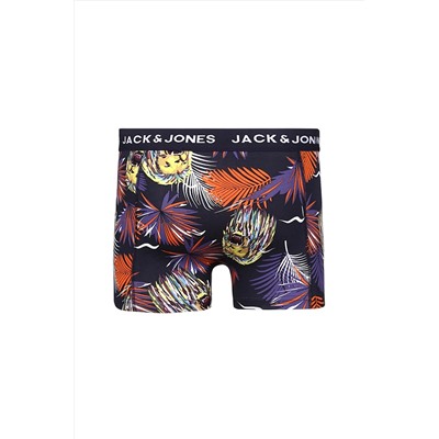 Jack & Jones 3'lü Desenli Boxer Paketi