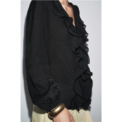 ZW COLLECTION RUFFLED SHIRT