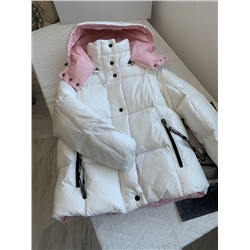 Женский пуховик с контрастным подкладом Moncle*r Paran*a