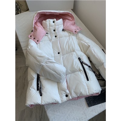 Женский пуховик с контрастным подкладом Moncle*r Paran*a