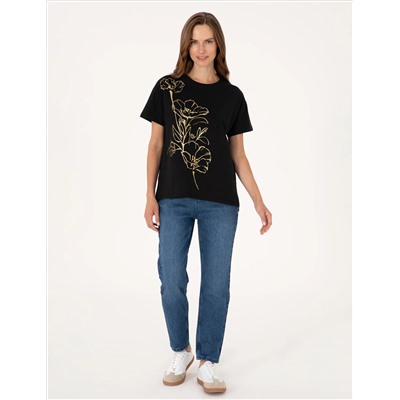 Siyah Comfort Fit Tişört