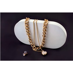 Колье Сердце двустороннее + Подарок