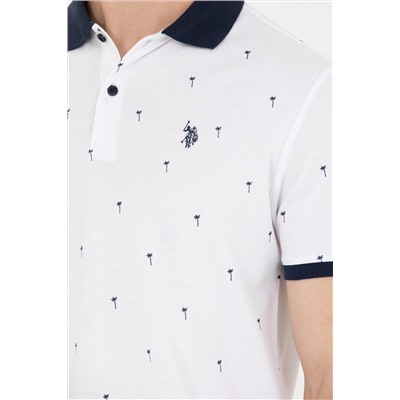 Erkek Beyaz Polo Yaka Tişört