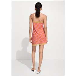 Vestido estampado combinado